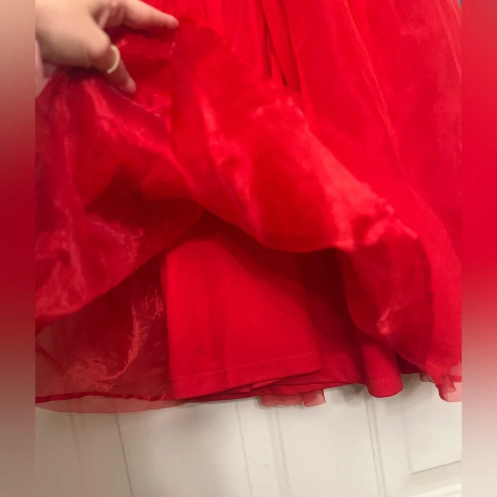 ❤️ Girl’s Peanuts Snoopy Christmas Dress - Cinderella Style